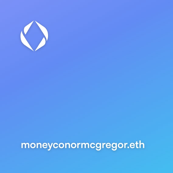 NFT called moneyconormcgregor.eth