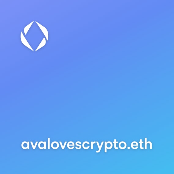 NFT called avalovescrypto.eth