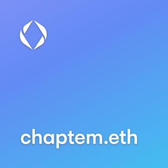 NFT called chaptem.eth