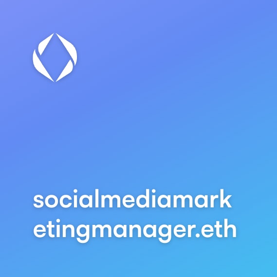 NFT called socialmediamarketingmanager.eth