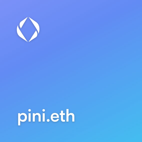 NFT called pini.eth