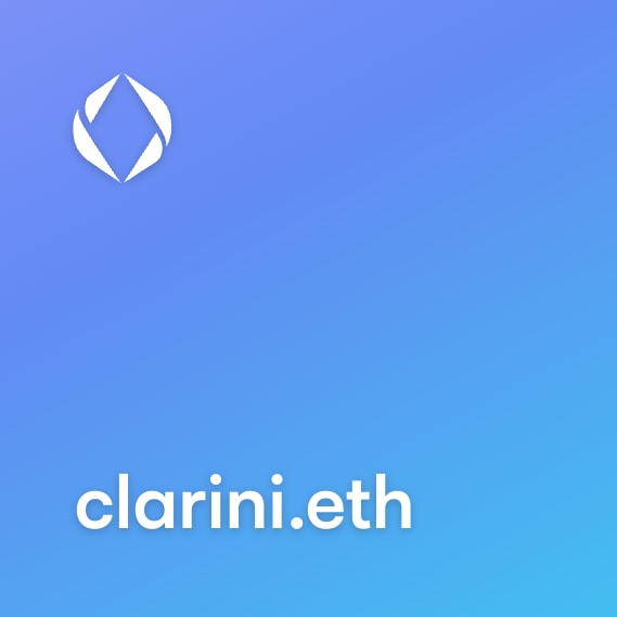 NFT called clarini.eth