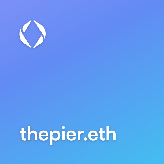 NFT called thepier.eth