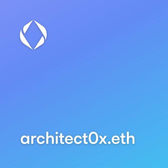 NFT called architect0x.eth