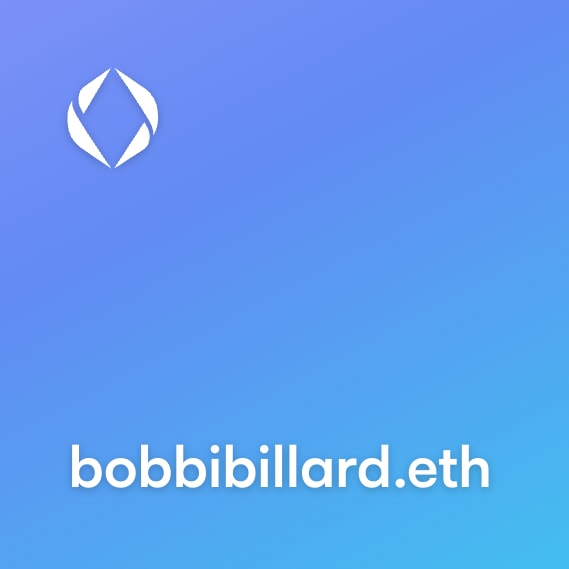 NFT called bobbibillard.eth