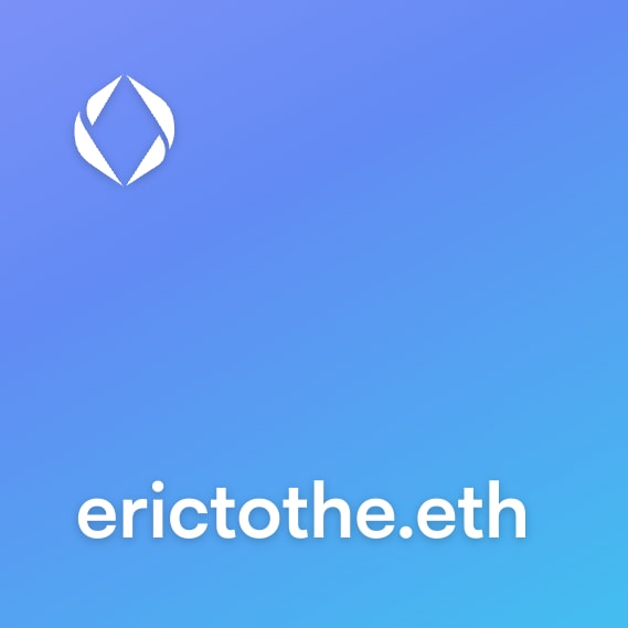 NFT called erictothe.eth