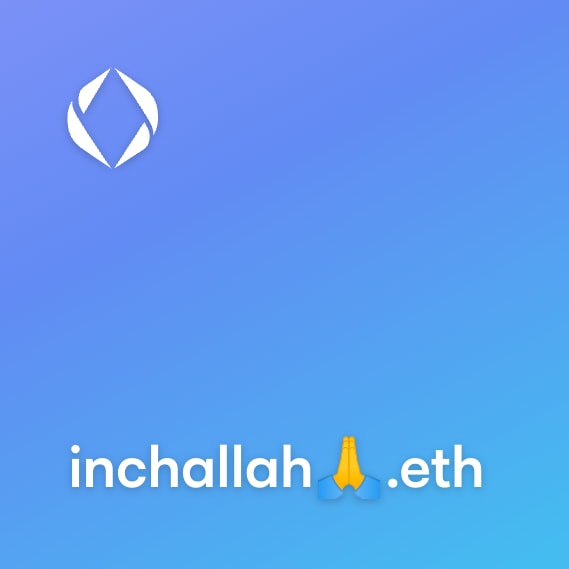 NFT called inchallah🙏.eth