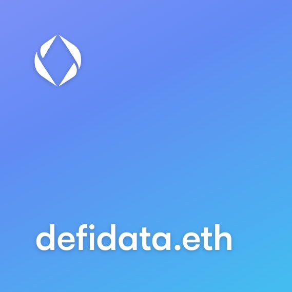 NFT called defidata.eth