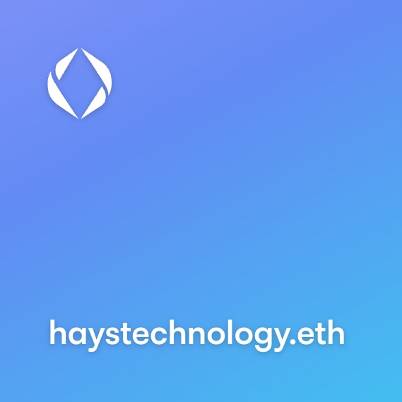 NFT called haystechnology.eth