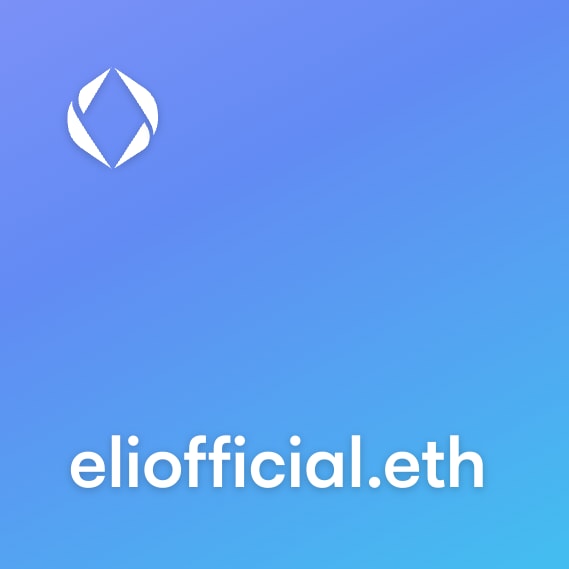 NFT called eliofficial.eth