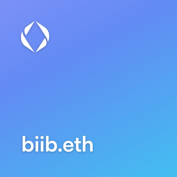 NFT called biib.eth