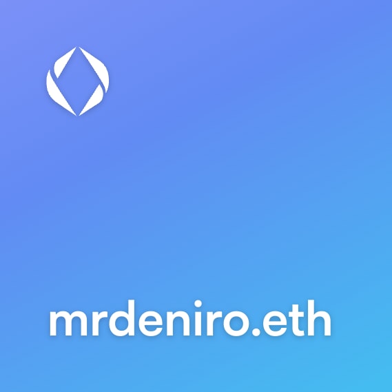 NFT called mrdeniro.eth