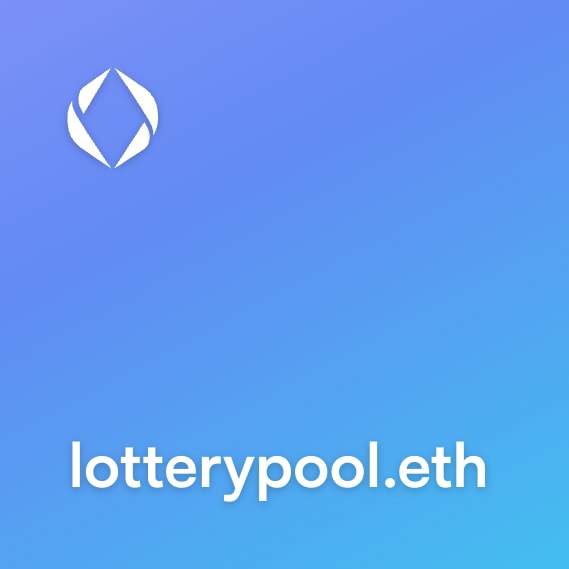 NFT called lotterypool.eth