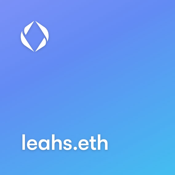 NFT called leahs.eth