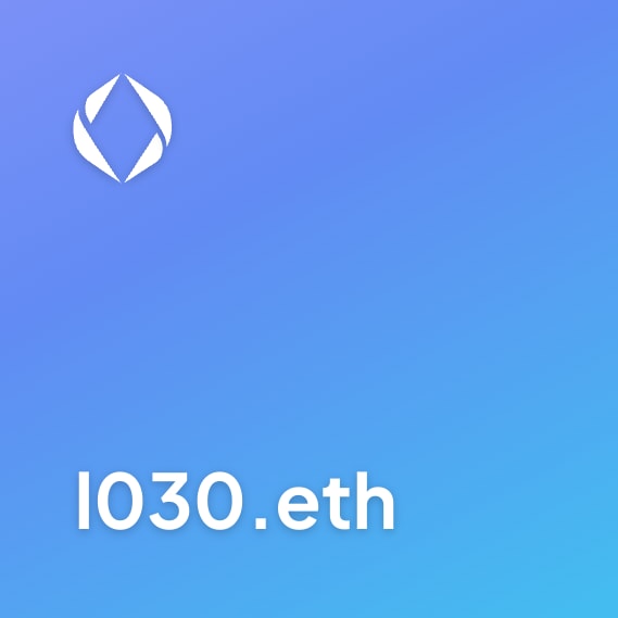 NFT called l030.eth