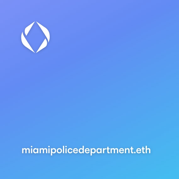 NFT called miamipolicedepartment.eth