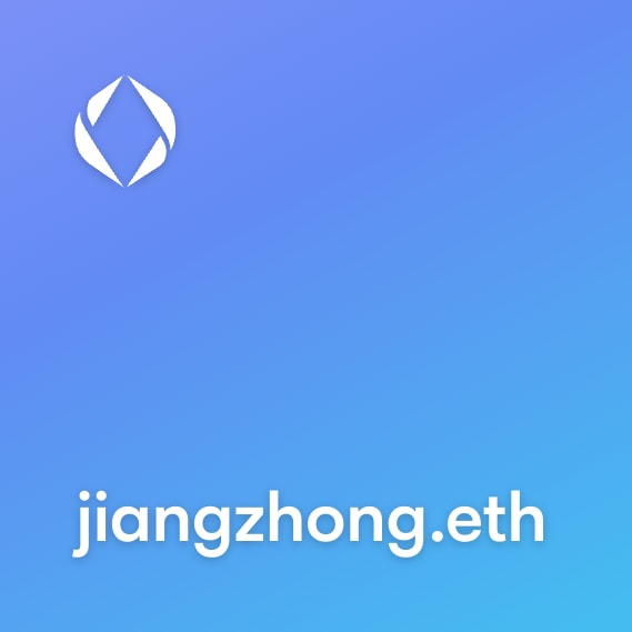 NFT called jiangzhong.eth