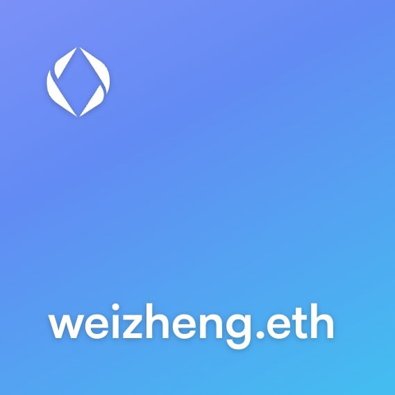 NFT called weizheng.eth