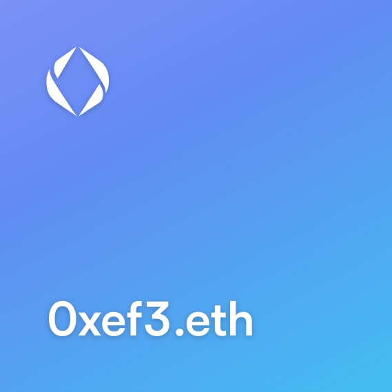 NFT called 0xef3.eth