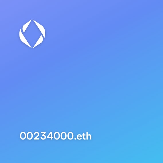 NFT called 00234000.eth