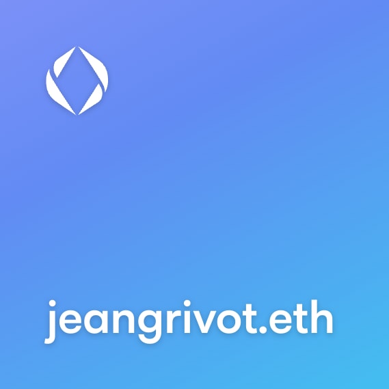 NFT called jeangrivot.eth