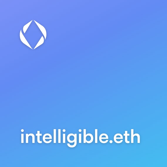 NFT called intelligible.eth