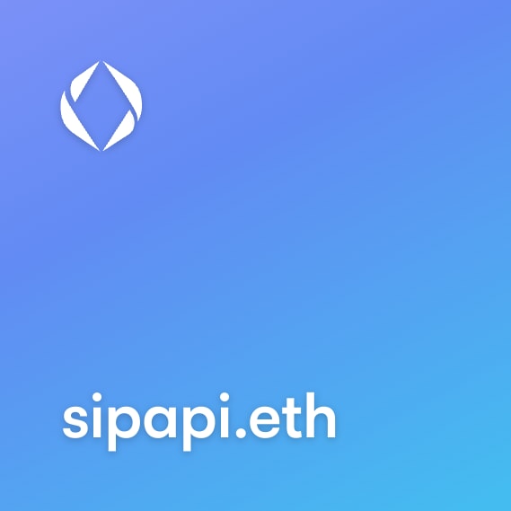 NFT called sipapi.eth