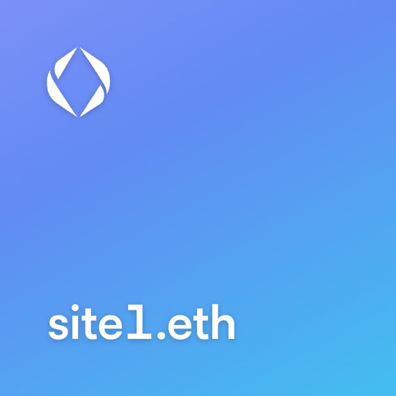 NFT called site1.eth