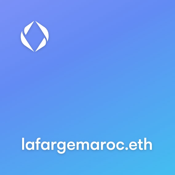 NFT called lafargemaroc.eth