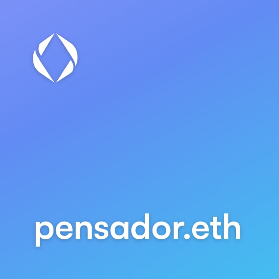 NFT called pensador.eth