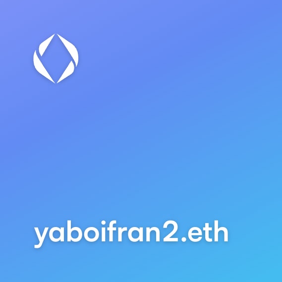 NFT called yaboifran2.eth