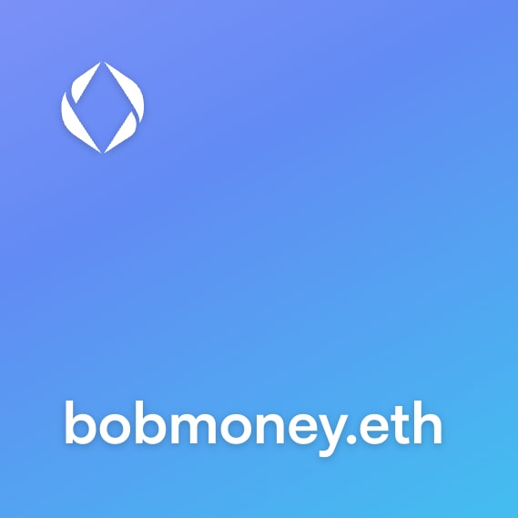 NFT called bobmoney.eth