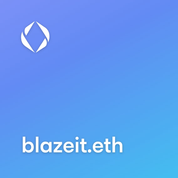 NFT called blazeit.eth