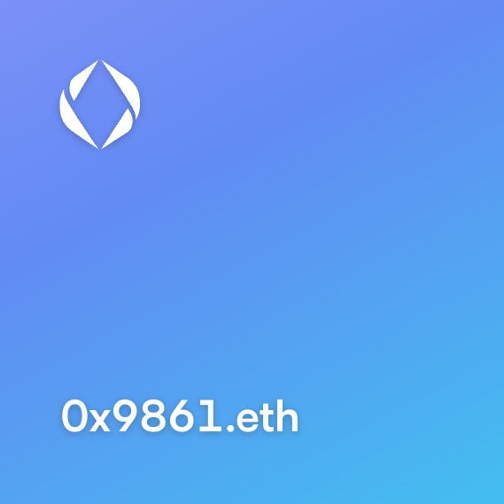 NFT called 0x9861.eth