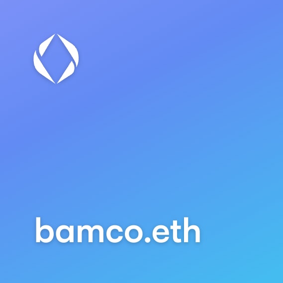 NFT called bamco.eth