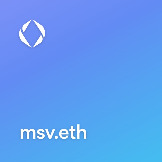 NFT called msv.eth