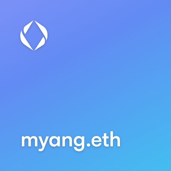 NFT called myang.eth