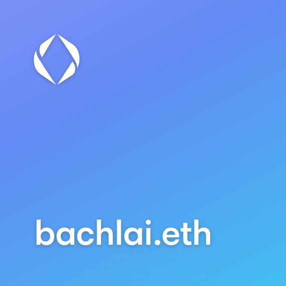 NFT called bachlai.eth