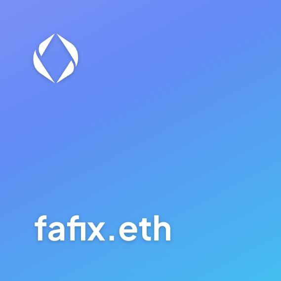 NFT called fafix.eth