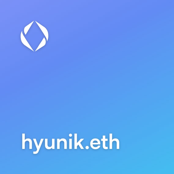 NFT called hyunik.eth