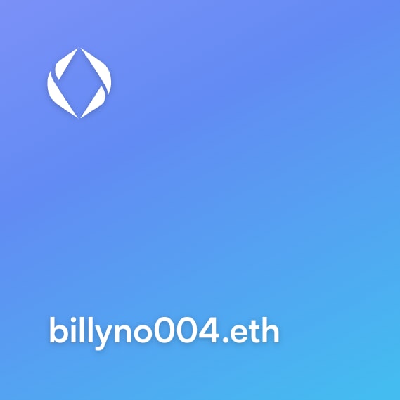 NFT called billyno004.eth