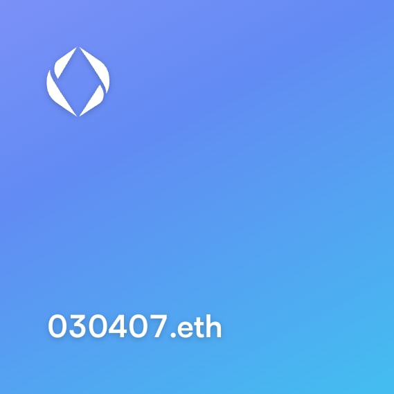 NFT called 030407.eth