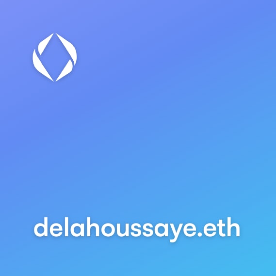 NFT called delahoussaye.eth