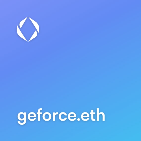 NFT called geforce.eth