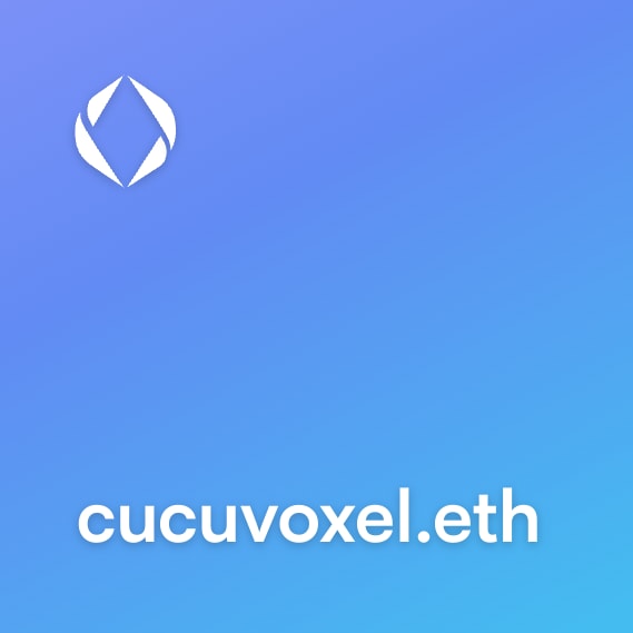 NFT called cucuvoxel.eth