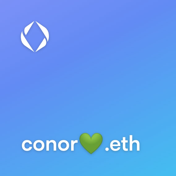 NFT called conor💚.eth