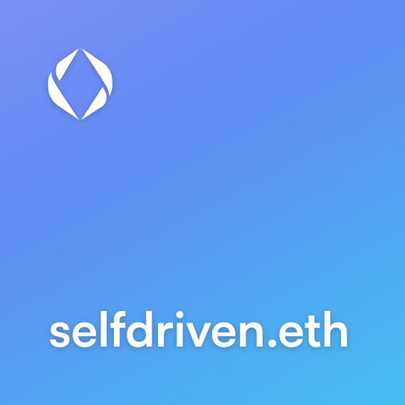 NFT called selfdriven.eth