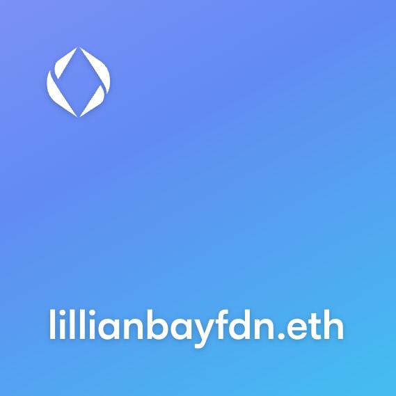 NFT called lillianbayfdn.eth