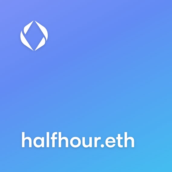 NFT called halfhour.eth