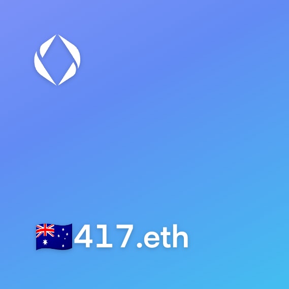 NFT called 🇦🇺417.eth